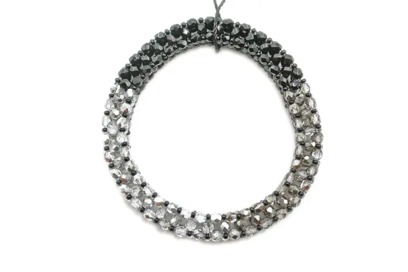 Bracciale 3 colori - nero, grigio e argento