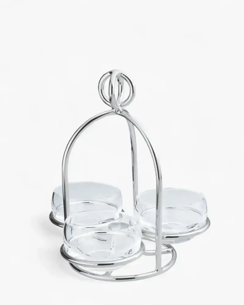 Ercuis Latitude snack server silver plated