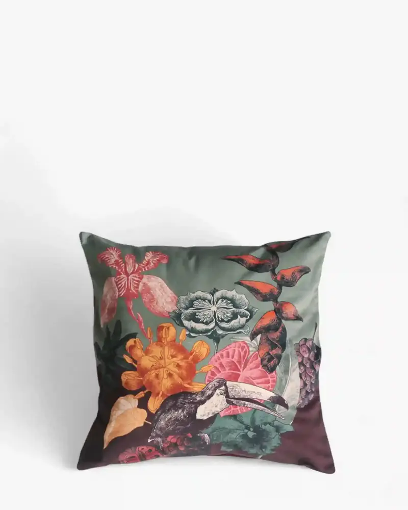 Ibride Boucan velvet cushion