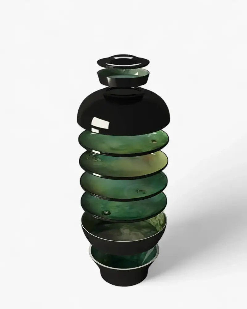 Ibride Faux-Semblants Yuan stackable table set 8 pieces