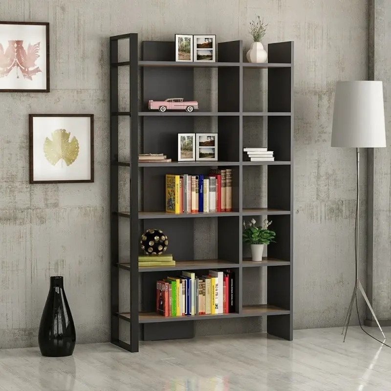 Libreria Leno con ripiani – 94 × 34 × 160 cm