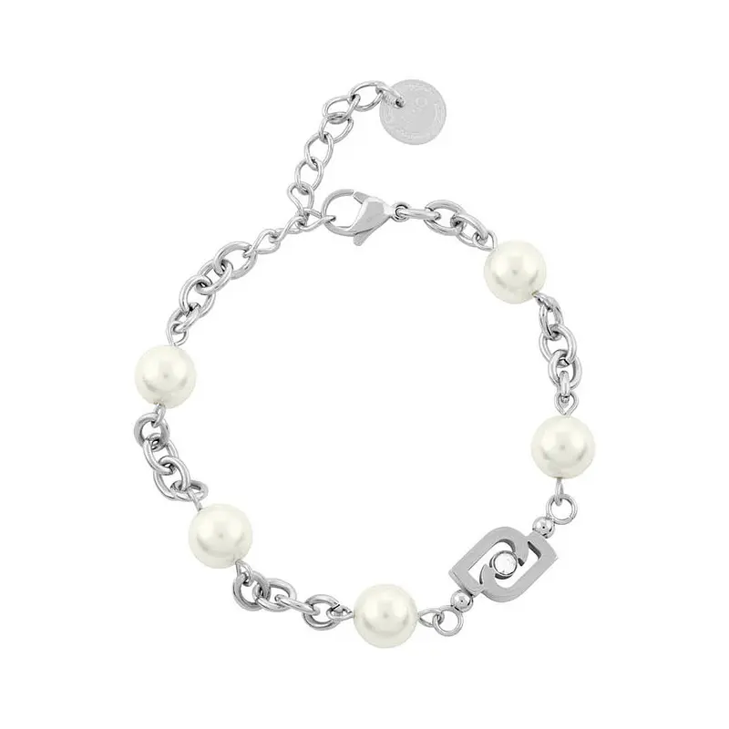 Liu Jo Bracciale con Perle gioiello e logo Monogram