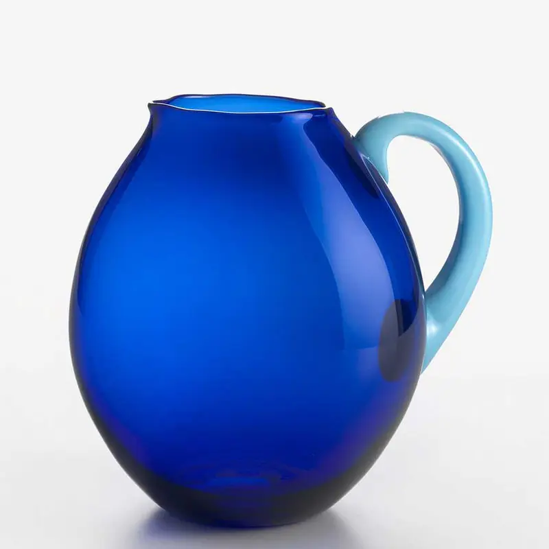 Nason Moretti Dandy pitcher blue with light blue handle