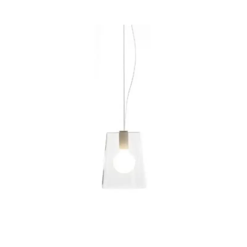 Pedrali Lighting Time L001S suspension lamp with single polycarbonate diffuser