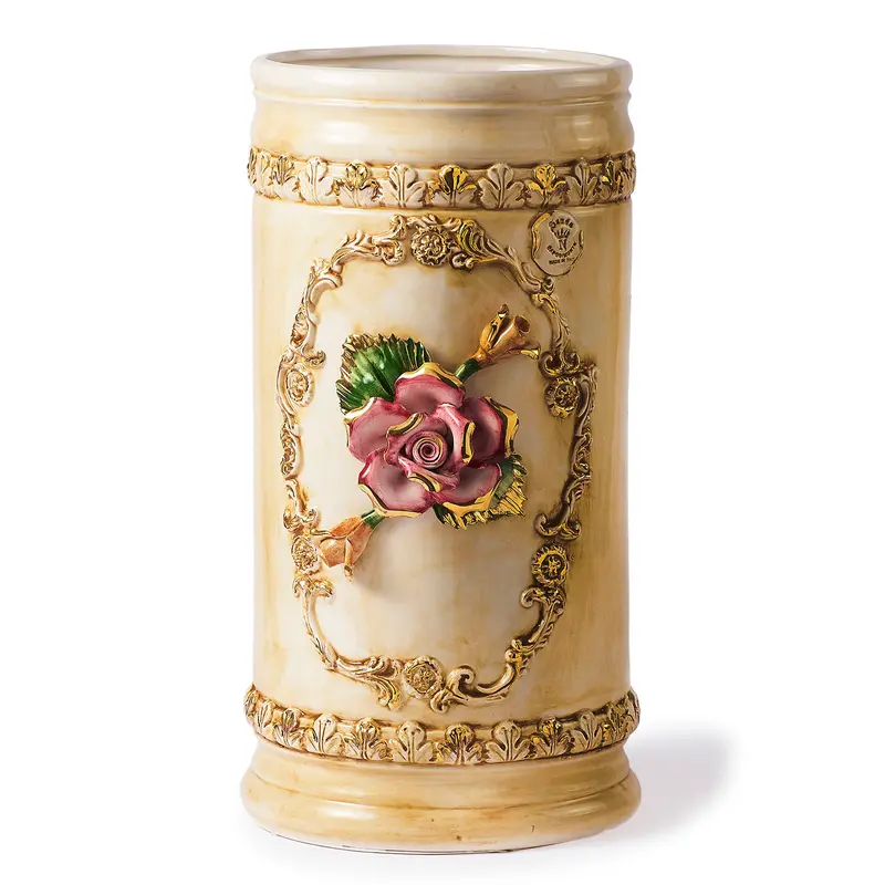 Porta Ombrelli Capodimonte con Rose Centrali