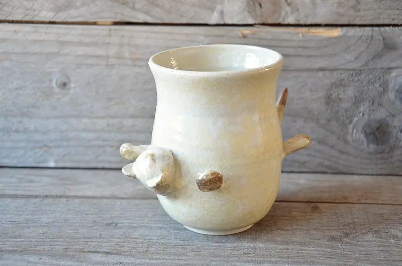 Purring cat - Tazza in gres con gatto