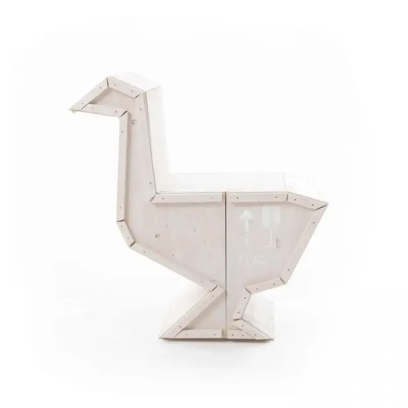 Seletti Sending Animals Goose white bedside table