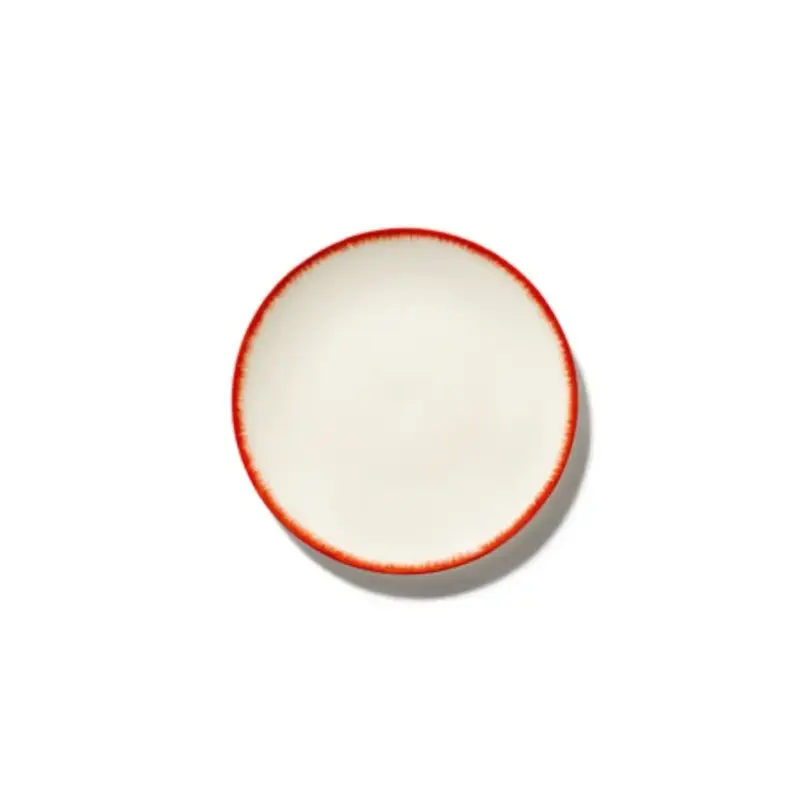Serax Dé plate off white/red var 2
