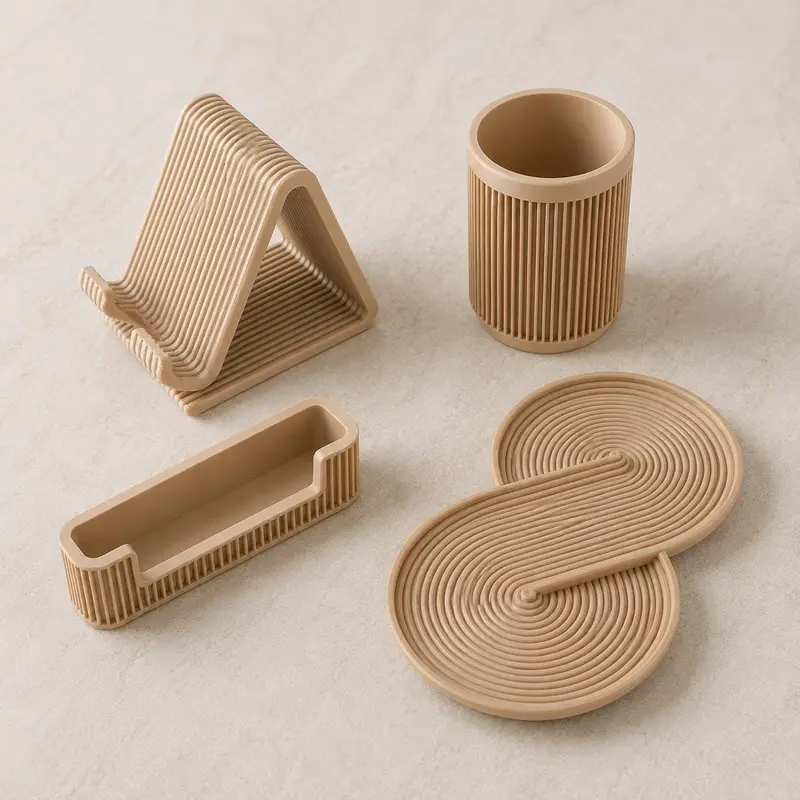 Set ufficio 4 pezzi in PLA – Organizer da scrivania