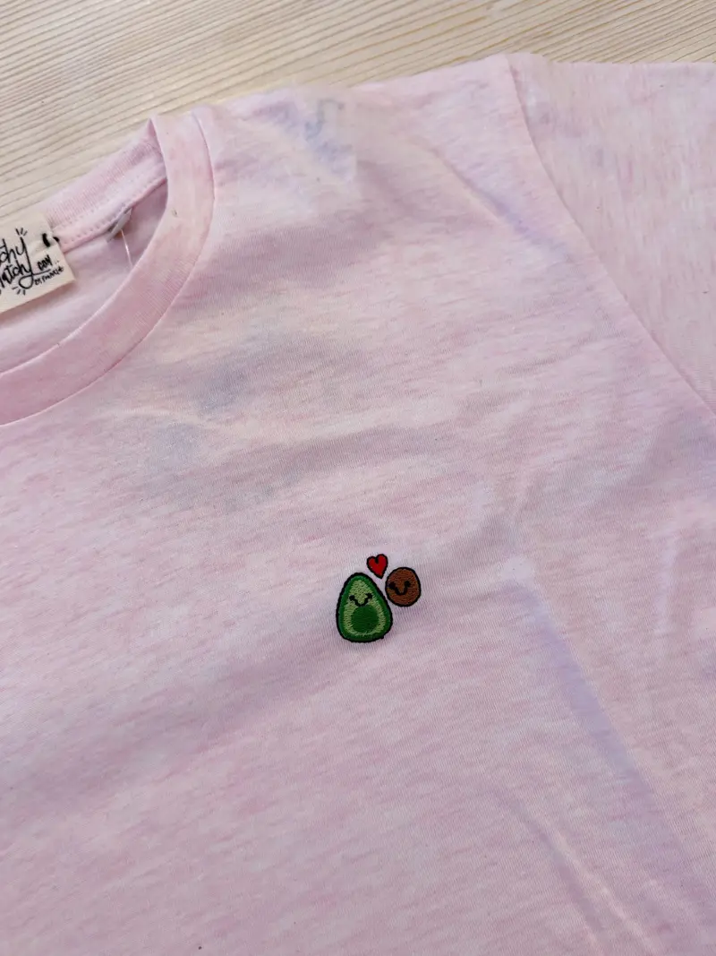 T-SHIRT LOGO AVOCADO - Hand made