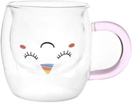 TAZZA UNICORNO VETRO