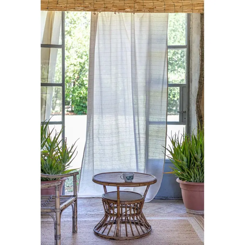 Tenda con lacci Righe di Cotone