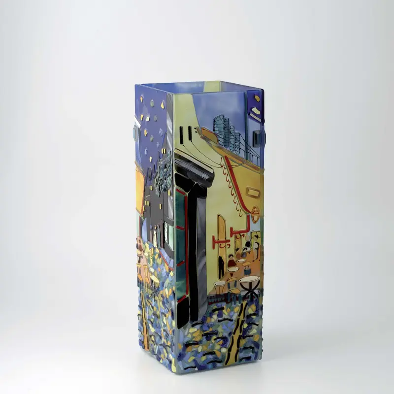 Van Gogh Café Terrace at Night Vase