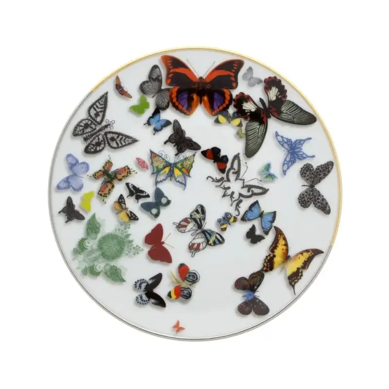 Vista Alegre Butterfly Parade dinner plate